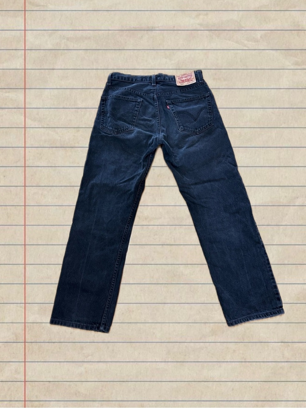 Levi's vintage Washed Black Straight-Leg Jeans